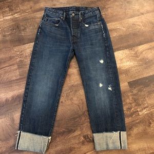 Vince. Cuffed Union Slouch Jeans